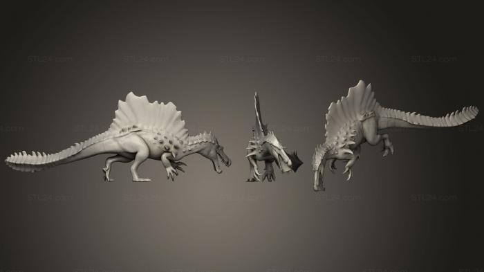 Animal figurines (DINOSAUR LOWPOLY110, STKJ_0880) 3D models for cnc